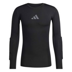 Koszulka bramkarska męska adidas Padded Goalkeeper Base Layer. Czarne t-shirty sportowe męskie Adidas, m, bez ramiączek, do biegania. Za 170.99 zł.
