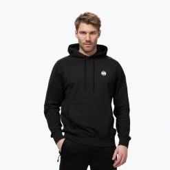 Bluza męska Pitbull Nugget Small Logo Hooded. Czarne bluzy z kapturem męskie PITBULL, l, z bawełny. Za 219.99 zł.