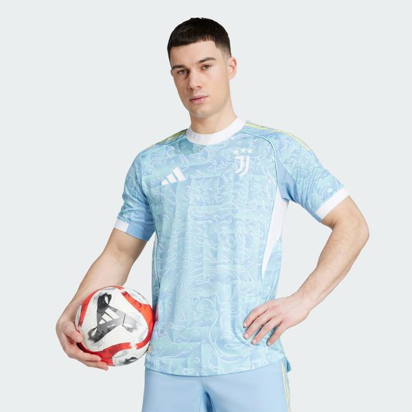 Koszulka Juventus 25/26 Away Authentic. Niebieskie t-shirty sportowe męskie Adidas, bez ramiączek, do piłki nożnej. Za 649.00 zł.