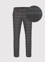 PAKO LORENTE – Casualowe męskie spodnie w kratę P22WF-WX-002-G-0. Spodnie materiałowe męskie Pako Lorente, bez wzorów, z elastanu, casualowe. Za 129.99 zł.