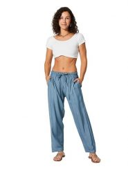 Aller Simplement Spodnie w kolorze niebieskim rozmiar: 34-40. Niebieskie spodnie materiałowe damskie Aller Simplement, bez wzorów, z materiału, klasyczne, z standardowym stanem. Za 56.99 zł.