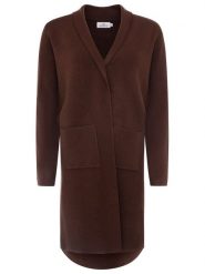 Zwillingsherz Kardigan "Jessi" w kolorze brązowym rozmiar: L/XL. Brązowe kardigany damskie Zwillingsherz, l, bez wzorów. Za 183.59 zł.