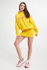 Sukienka dresowa DSQUARED2. Sukienki damskie Dsquared2, xxs, bez wzorów, z dresówki, bez kołnierzyka, bez ramiączek. W wyprzedaży za 1,819.35 zł.
