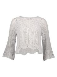 ONLY Sweter w kolorze białym rozmiar: XS. Białe swetry klasyczne damskie Only, xs, z asymetrycznym kołnierzem. Za 53.17 zł.