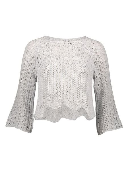 ONLY Sweter w kolorze białym rozmiar: S. Białe swetry klasyczne damskie Only, s, z asymetrycznym kołnierzem. Za 65.69 zł.