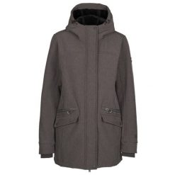 Trespass Anza - Damska kurtka softshellowa Dark Grey Marl. Szare kurtki damskie Trespass, bez wzorów, z softshellu, bez kaptura. Za 398.99 zł.