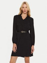 ARTIGLI Sukienka codzienna ACAB000455 Czarny Regular Fit. Czarne sukienki damskie Artigli, na co dzień, bez wzorów, z wiskozy, bez kołnierzyka, bez ramiączek, proste. Za 289.99 zł.