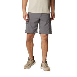 Spodenki trekkingowe męskie Columbia Silver Ridge Utility Cargo. Szare szorty męskie Columbia, bez wzorów, sportowe. Za 159.99 zł.