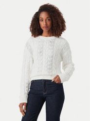 Guess Sweter W6YR21 Z0965 Biały Regular Fit. Białe swetry klasyczne damskie Guess, xl, z syntetyku, bez kołnierzyka. Za 424.99 zł.