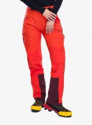 Spodnie z membraną damskie La Sportiva Alpine Guide GTX Pant. Czerwone spodnie materiałowe damskie La Sportiva, bez wzorów, z gore-texu. Za 1,594.99 zł.