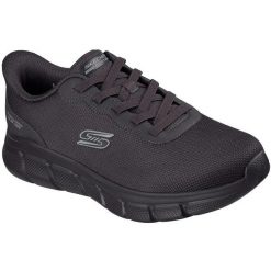 Buty sportowe męskie Skechers Bobs B Flex - Glacial Edge. Czarne buty sportowe na co dzień męskie Skechers, z materiału, bez zapięcia, na fitness i siłownię. Za 490.00 zł.
