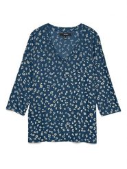 Vero Moda Sweter w kolorze niebieskim rozmiar: XL. Niebieskie swetry klasyczne damskie Vero Moda, xl, bez kołnierzyka. Za 52.55 zł.