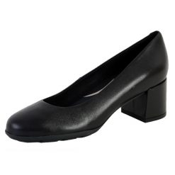 Baleriny Geox D New Annya M.A. Czarne baleriny damskie Geox, bez wzorów, z materiału, bez obcasa. Za 503.90 zł.