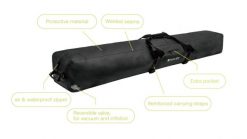 VACme-TECH Torba na narty. Czarne torby męskie na ramię TWISTBOXES, bez wzorów, bez dodatków. Za 795.00 zł.