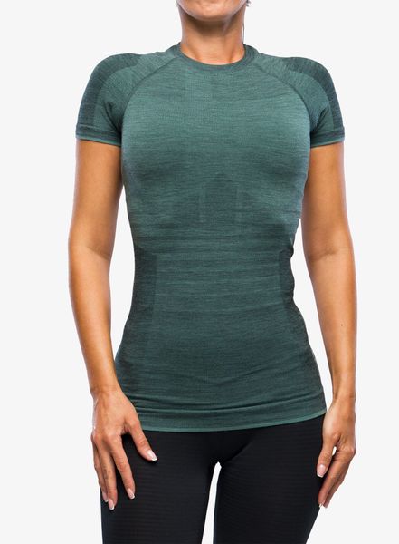 Koszulka termiczna damska Ortovox 230 Competition Short Sleeve. Zielone bielizna termoaktywna damska ORTOVOX, l, bez wzorów, z dzianiny. Za 379.49 zł.