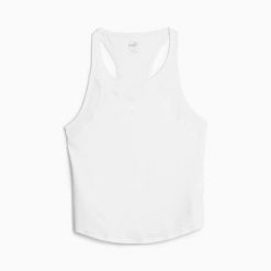 Tank top damski Puma RUN CLOUDSPUN 52405302. Białe topy sportowe damskie Puma, xs, bez wzorów, z bawełny, bez ramiączek. Za 138.57 zł.