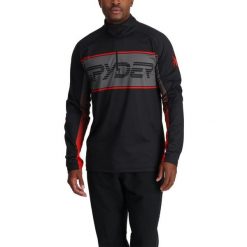 Bluza męska Spyder Paramount 1/2 Zip. Czarne bluzy bez kaptura męskie Spyder, m, z materiału. W wyprzedaży za 336.70 zł.