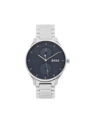 BOSS Zegarek Tyler 1514106 Srebrny. Szare, analogowe zegarki męskie Boss, srebrne. Za 1,019.00 zł.