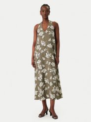 Vero Moda Sukienka letnia Jennifer 10341973 Zielony Regular Fit. Zielone sukienki damskie Vero Moda, na lato, xl, bez wzorów, z wiskozy, bez kołnierzyka, bez ramiączek. Za 199.99 zł.