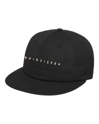 Czapka Snapback dla Mężczyzn QS FRASSNASSA Czarny. Czarne czapki męskie Quiksilver, bez wzorów, z bawełny. Za 97.99 zł.