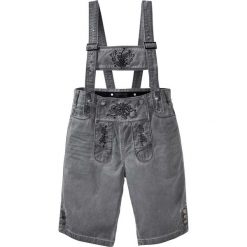 Bermudy ludowe bonprix szary. Szare szorty męskie bonprix, z aplikacjami. Za 89.99 zł.