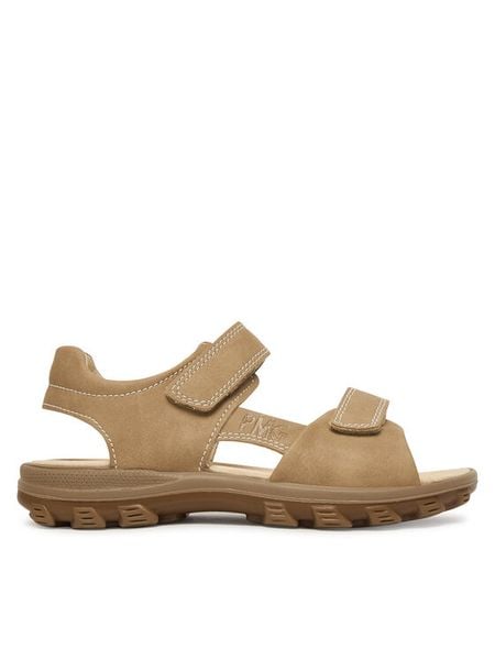 Primigi Sandały 1394500 D Beżowy. Brązowe sandały chłopięce Primigi, ze skóry, bez zapięcia. Za 249.99 zł.