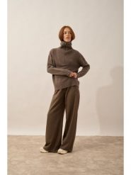 Just Cashmere Kaszmirowy sweter "Akar" w kolorze szarobrązowym rozmiar: L. Brązowe swetry klasyczne damskie Just Cashmere, l, z kaszmiru, bez kołnierzyka. Za 1,087.99 zł.