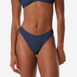 Dół kostiumu kąpielowego damski Roxy High Leg Cheeky. Niebieskie bikini damskie Roxy, bez wzorów. Za 69.99 zł.