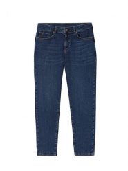 TATUUM Dżinsy - Tapered fit - w kolorze granatowym rozmiar: 36. Niebieskie jeansy damskie Tatuum, z podwyższonym stanem. Za 132.36 zł.