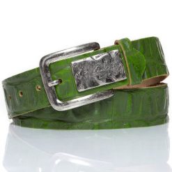 MUSTANG PASEK SKÓRZANY 40mm SOPO-MUS023. Zielone paski męskie Mustang, bez wzorów, klasyczne. Za 59.99 zł.