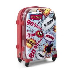 Duża walizka podróżna na kółkach 23" : kolor - red boom. Czerwone walizki Keter, bez wzorów, duże. W wyprzedaży za 292.00 zł.