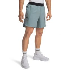 Szorty Under Armour Vanish Elite. Zielone szorty męskie Under Armour, bez wzorów, z materiału. Za 266.50 zł.