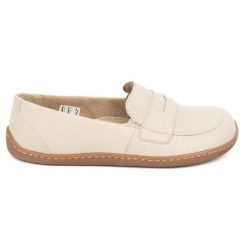 Olivier Barefoot Eleganckie Damskie minimalistyczne mokasyny skórzane 1280 beżowe beżowy. Brązowe mokasyny damskie z materiału. Za 484.00 zł.