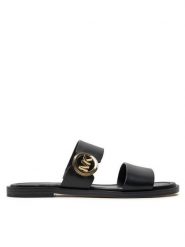MICHAEL Michael Kors Klapki Vera 40S4VEFS3L Czarny. Czarne klapki damskie MICHAEL Michael Kors, bez wzorów, ze skóry, bez obcasa. Za 499.99 zł.