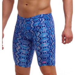 Spodenki do pływania Jammery Funky Trunks Blue Viper. Niebieskie kąpielówki męskie FUNKY TRUNKS, m, bez wzorów, do pływania. Za 219.00 zł.