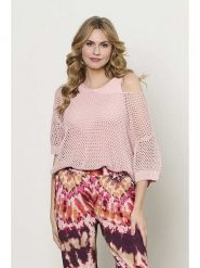 &Co Woman Sweter "Beki" w kolorze jasnoróżowym rozmiar: L. Różowe swetry klasyczne damskie &Co Woman, l, bez kołnierzyka. Za 139.54 zł.