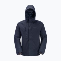 Kurtka zimowa męska Jack Wolfskin Troposphere Ins. Niebieskie kurtki męskie Jack Wolfskin, na zimę, m, bez wzorów, z puchu, sportowe, bez kaptura. Za 1,022.80 zł.
