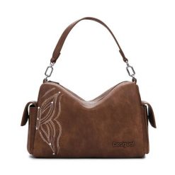 Torebka Desigual. Brązowe torebki klasyczne damskie Desigual, bez wzorów, bez dodatków. Za 249.99 zł.