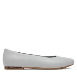 Baleriny Lasocki. Szare baleriny damskie Lasocki, bez wzorów, bez obcasa. Za 149.99 zł.