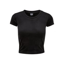 Damska aksamitna Koszulka Urban Classics. Czarne t-shirty damskie Urban Classics, m, bez wzorów, z elastanu, bez kołnierzyka. Za 65.05 zł.