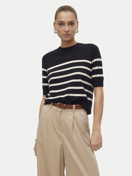 Vero Moda Sweter Saba 10306829 Czarny Regular Fit. Czarne swetry klasyczne damskie Vero Moda, s, z syntetyku, bez kołnierzyka. Za 108.99 zł.