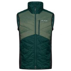Kurtka puchowa bez rękawów VAUDE Sesvenna IV. Zielone kurtki męskie Vaude, m, bez wzorów, z materiału, biznesowe, bez kaptura. Za 467.90 zł.