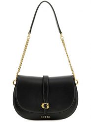Guess Torebka w kolorze czarnym - 27 x 17 x 7 cm rozmiar: onesize. Czarne torebki klasyczne damskie Guess, z aplikacjami, z materiału, bez dodatków. Za 463.38 zł.