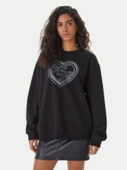 HUGO Bluza Classic 50560782 Czarny Relaxed Fit. Czarne bluzy bez kaptura damskie Hugo, s, z bawełny. Za 429.99 zł.