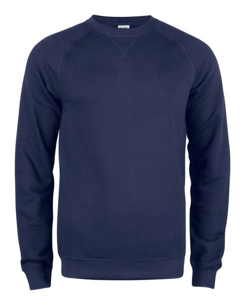 Clique Premium OC Roundneck męska bluza z organicznej bawełny i poliestru z. Niebieskie bluzy bez kaptura męskie CLIQUE, m, z bawełny. Za 232.93 zł.