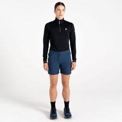 Melodyjne Szorty Damskie. Niebieskie szorty damskie Dare 2b, bez wzorów, z elastanu, sportowe. W wyprzedaży za 168.80 zł.