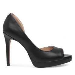 Szpilki Nine West. Czarne szpilki Nine West, bez wzorów, bez obcasa. Za 219.99 zł.