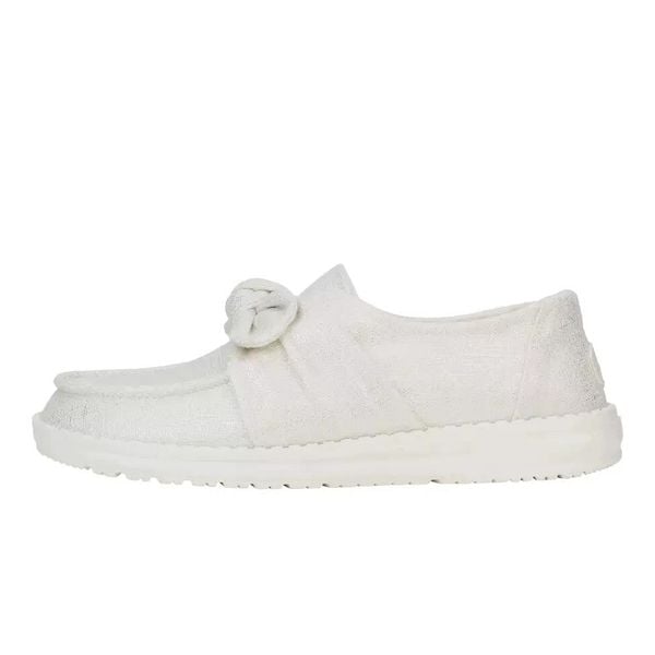 HeyDude Damskie Mokasyny Wendy Bow Shimmer. Szare mokasyny damskie Hey dude, z materiału. Za 219.00 zł.