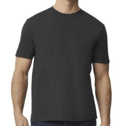 Koszulka Softstyle EZ Unisex Dla Dorosłych. Szare bluzki damskie Gildan, xl, bez wzorów, sportowe, bez kołnierzyka, bez ramiączek. Za 44.99 zł.