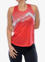 Koszulka do biegania damska La Sportiva Slipstream Tank. Czerwone t-shirty damskie La Sportiva, l, bez wzorów, z materiału, bez kołnierzyka. Za 225.49 zł.